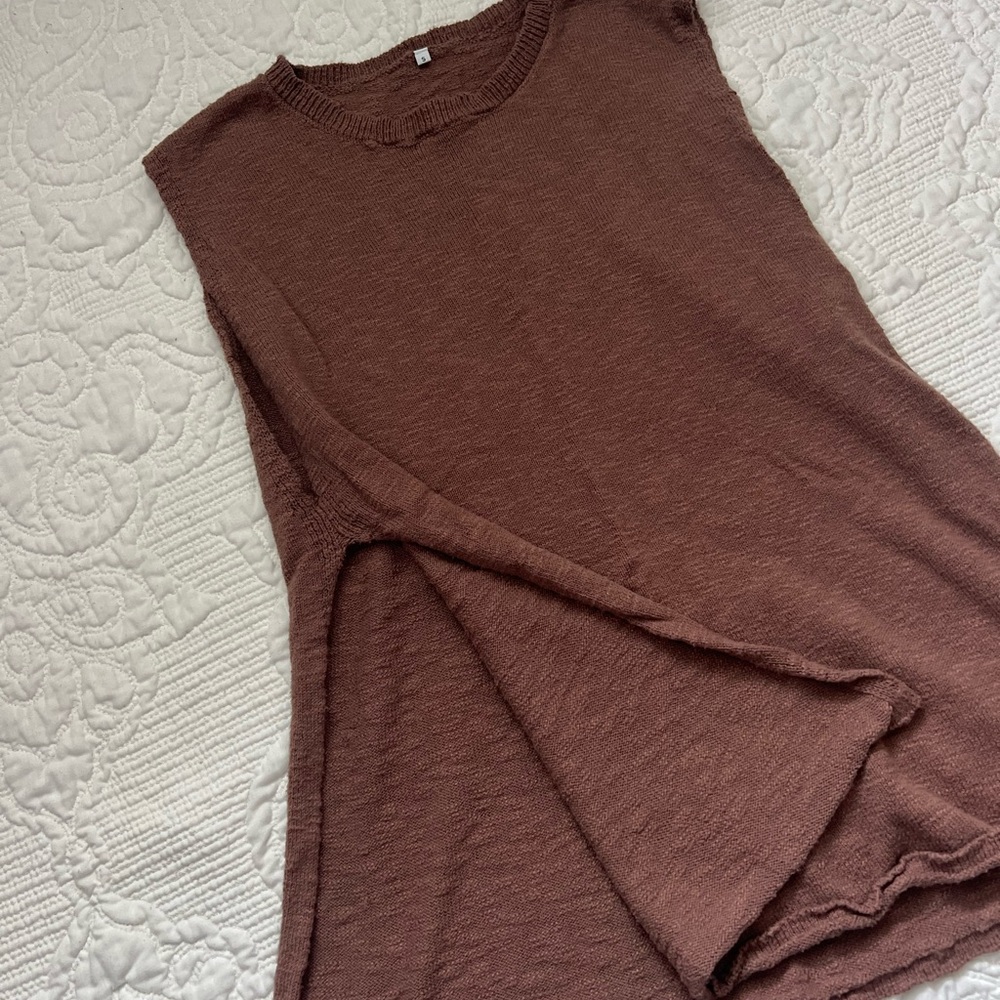 Brown Shorts Sweater Set Size Small - Picture 2 of 6